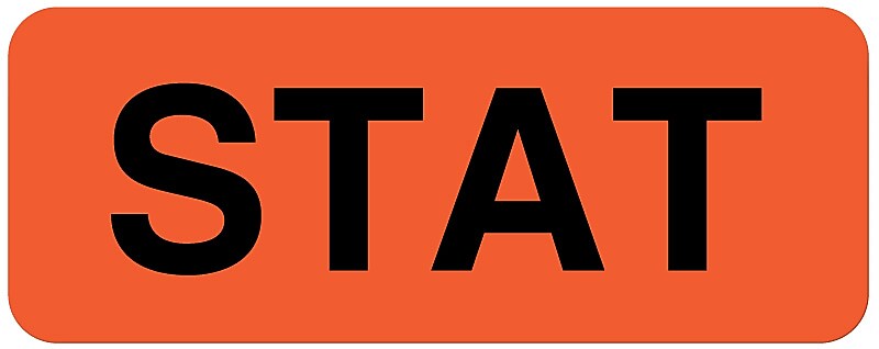 STAT Label, 2-1/4" x 7/8"