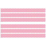 Teacher Created Resources Straight Border Trim, 3" x 2.92', Cool for School Pink Checkers, 12/Pack, 6 Packs/Bundle (TCR9332-6)