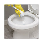 Cone Toilet Bowl Mop, 10" Handle, 2" Mop Head, White, 25/Carton