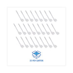 Cone Toilet Bowl Mop, 10" Handle, 2" Mop Head, White, 25/Carton