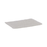 Light-Duty Scouring Pad, 6 x 9, White, 20/Carton