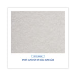 Light-Duty Scouring Pad, 6 x 9, White, 20/Carton