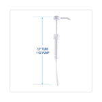 Siphon Pump for 1 gal Bottles, 1 oz Output, 12" Tube, Plastic, White, 12/Carton