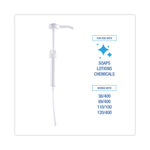 Siphon Pump for 1 gal Bottles, 1 oz Output, 12" Tube, Plastic, White