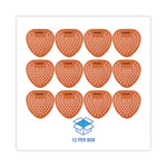 Gem Urinal Deodorizer Screen, Mango Scent, Orange, 12/Box