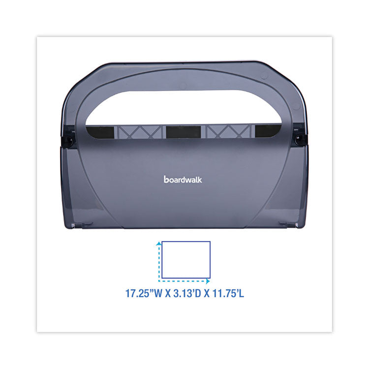Toilet Seat Cover Dispenser, 17.25 x 3.13 x 11.75, Smoke