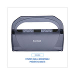 Toilet Seat Cover Dispenser, 17.25 x 3.13 x 11.75, Smoke