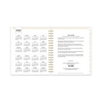 Day Designer Daily/Monthly Frosted Planner, Rugby Stripe Artwork, 10 x 8, Black/White Cover, 12-Month (July-June): 2025-2026