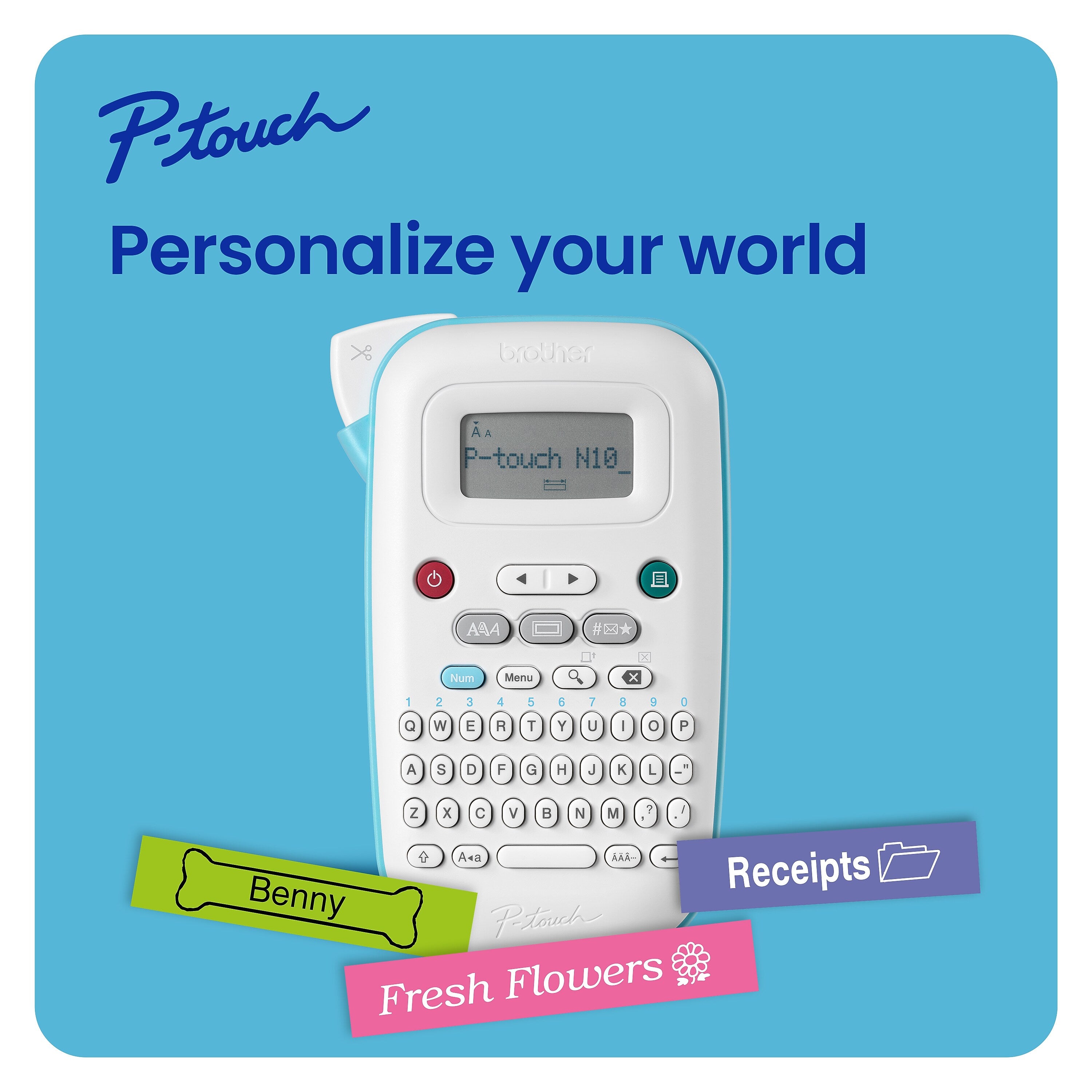 Brother P-touch Personal Handheld Thermal Label Maker (PT-N10)