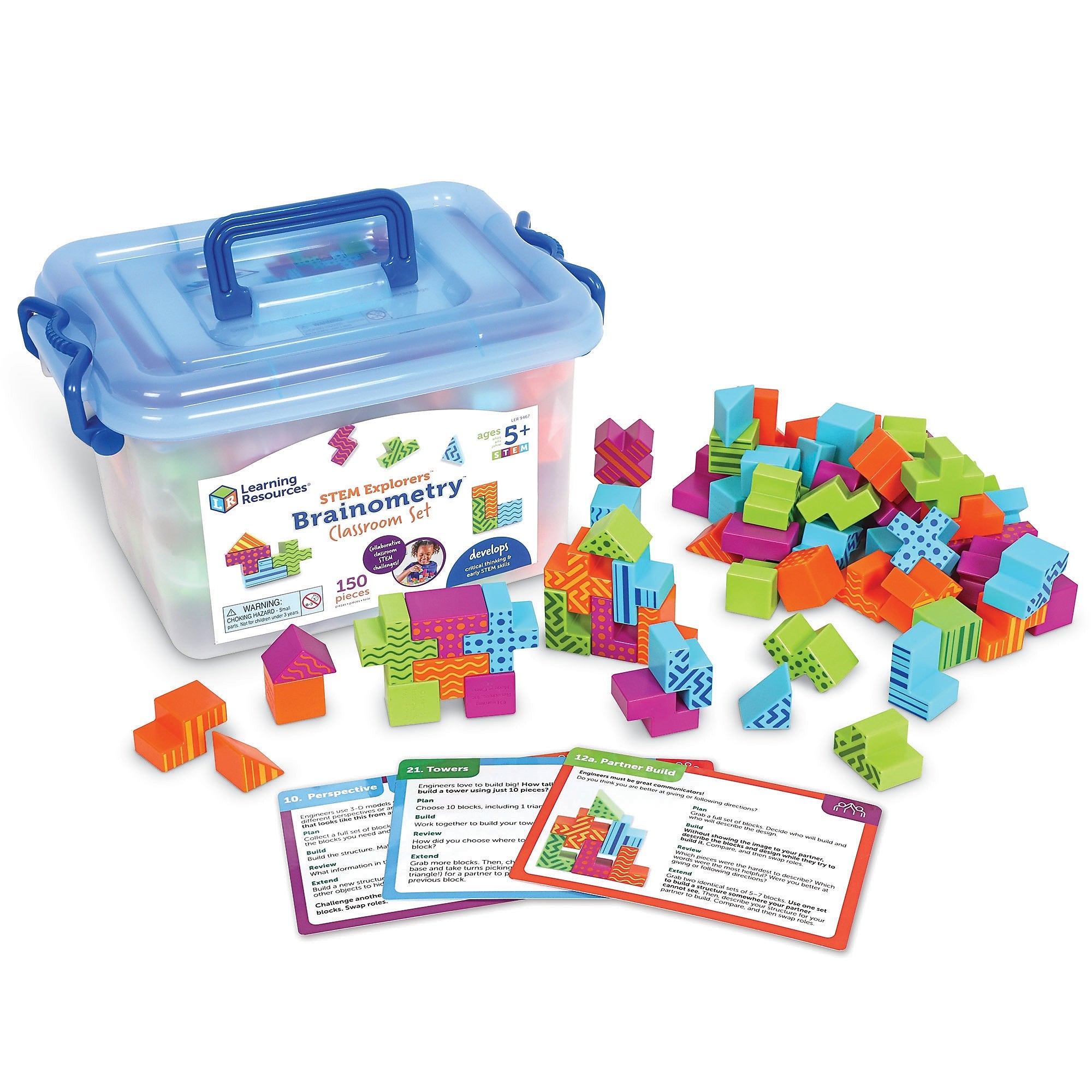 Learning Resources STEM Explorers Brainometry Classroom Set, 140 Pieces/Pack (LER9467)
