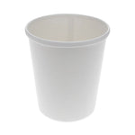 Paper Round Food Container, 32 oz, 5.13" Diameter x 4.5" h, White, 500/Carton