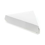 Paperboard Hinged Container, Pizza Box, 8.26 x 6.56 x 1.5, White, Paper, 500/Carton