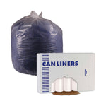 High-Density Can Liners, 10 gal, 6 mic, 24" x 23", Natural, Perforated Roll, 50 Bags/Roll, 20 Rolls/Carton