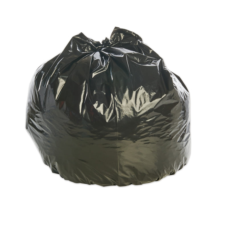 AbilityOne® 8105015173667, SKILCRAFT Recycled Content Trash Can Liners, 33 gal, 1.3 mil, 33" x 39", Brown/Black, 33/Box
