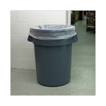 High-Density Can Liners, 60 gal, 11 mic, 38" x 58", Natural, Perforated Roll, 25 Bags/Roll, 8 Rolls/Carton