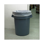 High-Density Can Liners, 45 gal, 13 mic, 40" x 46", Natural, Perforated Roll, 25 Bags/Roll, 10 Rolls/Carton