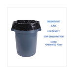 Industrial Drum Liners Rolls, 60 gal, 2.7 mil, 38" x 63", Black, 50/Carton