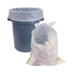 Industrial Drum Liners Rolls, 60 gal, 2.7 mil, 38" x 63", Clear, 50/Carton