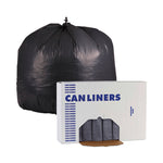 Linear Low Density Industrial Can Liners, 56 gal, 1.3 mil, 43" x 47", Gray, Flat Pack, 100/Carton