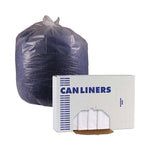 High Density Industrial Can Liners Flat Pack, 33 gal, 16 mic, 33" x 40", Natural, Flat Pack, 200/Carton