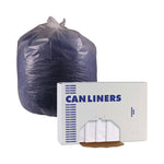 High Density Industrial Can Liners Flat Pack, 60 gal, 13 mic, 38" x 60", Natural, Flat Pack, 200/Carton