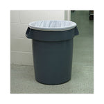 High Density Industrial Can Liners Coreless Rolls, 33 gal, 16 mic, 33" x 40", Natural, Perforated, 25 Bags/Roll, 10 Rolls/CT
