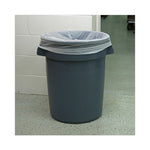 Linear Low Density Industrial Can Liners, 30 gal, 0.7 mil, 30" x 36", White, Flat Pack, 200/Carton
