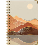 2025-2026 Global Printed Products Golden Desert 5.5" x 8" Academic Weekly & Monthly Planner, Paper Cover