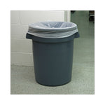 Low-Density Waste Can Liners, 33 gal, 0.6 mil, 33" x 39", White, Perforated Roll, 25 Bags/Roll, 6 Rolls/Carton