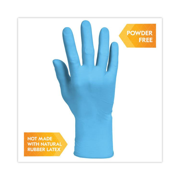 G10 Comfort Plus Blue Nitrile Gloves, Powder-Free, X-Large, 4 mil Thick, 9.5" Long, Light Blue, 100/Box, 10 Boxes/Carton
