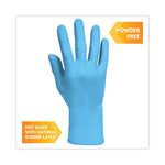 G10 Comfort Plus Blue Nitrile Gloves, Powder-Free, Small, 4 mil Thick, 9.5" Long, Light Blue, 100/Box, 10 Boxes/Carton