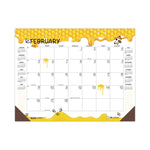 Recycled Honeycomb Desk Pad Calendar, Honeycomb Artwork, 18.5 x 13, White/Multicolor Sheets, 12-Month (Jan to Dec): 2025