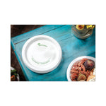 EarthChoice Pressware Compostable Dinnerware, Plate, Paper, 9" dia, White, 450/Carton