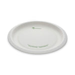 EarthChoice Pressware Compostable Dinnerware, Plate, Paper, 10" dia, White, 300/Carton