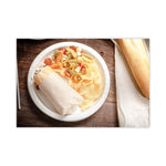 EarthChoice Pressware Compostable Dinnerware, Plate, Paper, 10" dia, White, 300/Carton