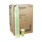 EarthChoice Compostable Paper Cup, 16 oz, Green, 1,000/Carton