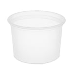 Newspring DELItainer Microwavable Container, 64 oz, 4.5 x 4.5 x 6.35, Natural, Plastic, 120/Carton