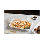 Newspring VERSAtainer Microwavable Containers, 24 oz, 5 x 7.25 x 2.63, White/Clear, Plastic, 150/Carton