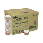 EarthChoice Compostable Soup Cup, Small, 8 oz, 3 x 3 x 3, Brown, Paper, 500/Carton