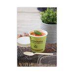 EarthChoice Compostable Soup Cup Large, 16 oz, 3.63" Diameter x 3.88" h, Green, Paper, 500/Carton