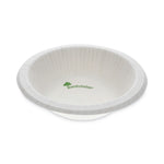 EarthChoice Pressware Compostable Dinnerware, Bowl, Paper, 12 oz, White, 750/Carton
