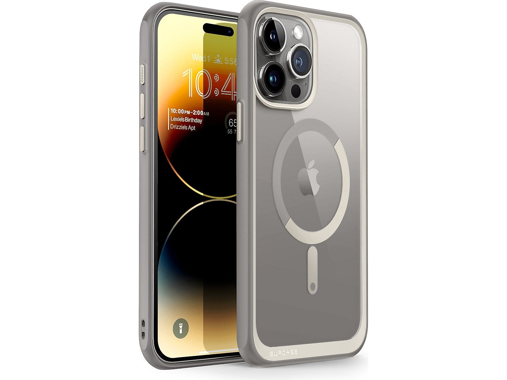 SupCase Unicorn Beetle MAG MagSafe Phone Case for iPhone 15 Pro Max, Gray (SUP-iPhone2023Max-6.7-UBMag-Gray)