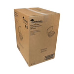 EarthChoice Recycled PET Hinged Container, 24 oz, 7.38 x 5.88 x 2.38, Clear, Plastic, 280/Carton