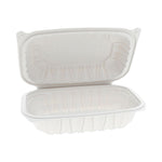 EarthChoice Vented Microwavable MFPP Hinged Lid Container, 9 x 6 x 2.75, White, Plastic, 170/Carton