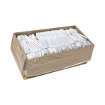 Fieldware Cutlery, Mediumweight Spork, Plastic, White, 1,000/Carton