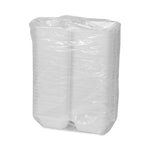 SmartLock Foam Hinged Lid Container, Sandwich, 5.75 x 5.75 x 3.25, White, 504/Carton