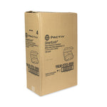 SmartLock Foam Hinged Lid Container, Small, 3 Compartments, 7.5 x 8 x 2.63, White, 150/Carton