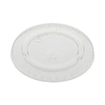EarthChoice Strawless RPET Lid, Flat Lid, Fits 9 oz to 20 oz "A" Cups, Plastic, Clear, 1,020/Carton