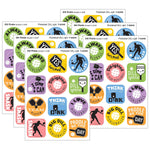 Trend Enterprises Pickleball Pride Dill Pickle Scent Scratch 'n Sniff Stinky Stickers, Multicolored, 48/Pack, 6 Packs/Bundle