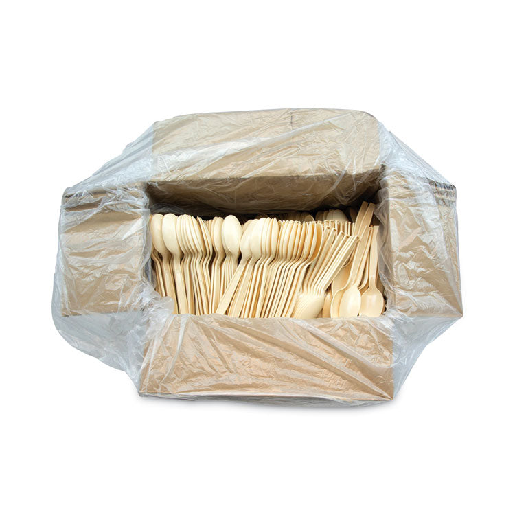 EarthChoice PSM Cutlery, Heavyweight Spoon, Plastic, Tan, 1,000/Carton
